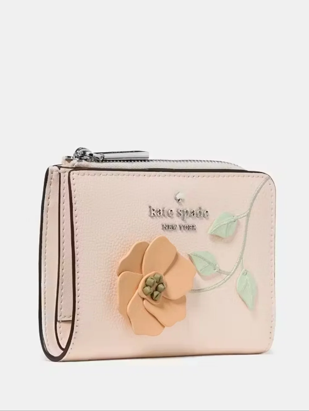 kate spade Floral Small L-Zip Wallet